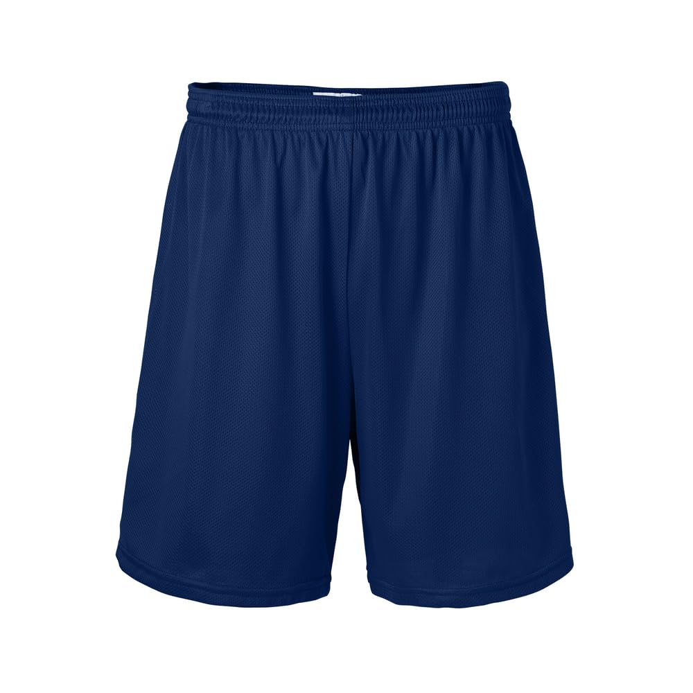 mens Athletic Drawstring Mini Mesh Nylon Shorts, 7" Inseam