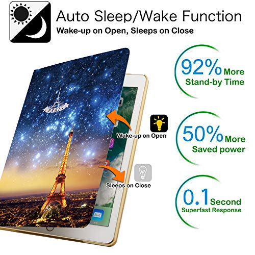 Image of DuraSafe Cases for iPad Pro 11 inch 2nd Gen Folio Case A2228 MY232HN /A MY252HN /A A2068 A2230 MXDC2HN /A MXDE2HN /A MXDD2HN /A MXDF2HN /A A2231 MY332HN /A MY342HN /A MXEW2HN /A MXEY2HN /A - Paris Night