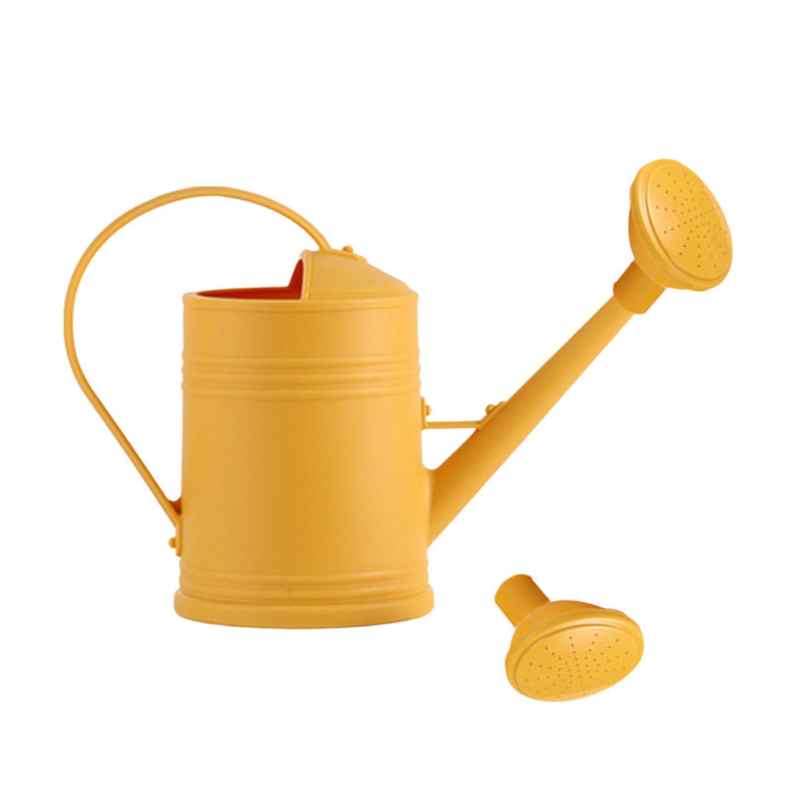 AMSLSIU Watering Can Unique Ergonomic Handle Decorative Houseplants Lightweight Sprinkling Can Essential Gardening Tool Gardening Tool Lightweight Countryside, Yellow