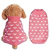 Dxhycc Dog Knitted Sweater Dog Heart Sweater ...