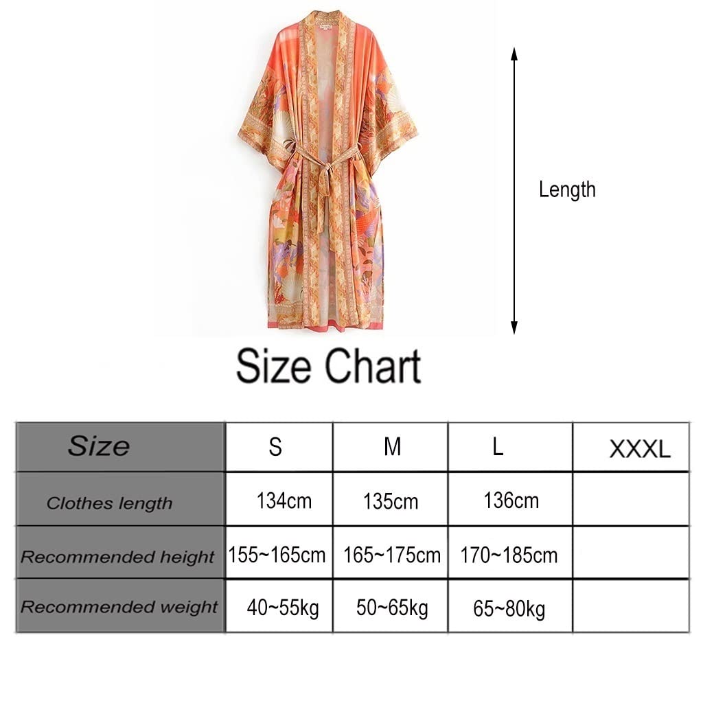 Peignoir de Plage Poncho de Bain d'été pour Femmes, Femmes Spa Longues Robes de Bain Kimono Serviette Robe de Chambre Plage avec Poches