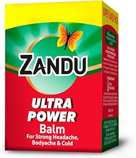 Zandu Ultra Power Balm | For Pain Relief from Strong Headache, Bodyaches &amp; Cold | Bone, Joint &amp; Muscle Care | 50 ML