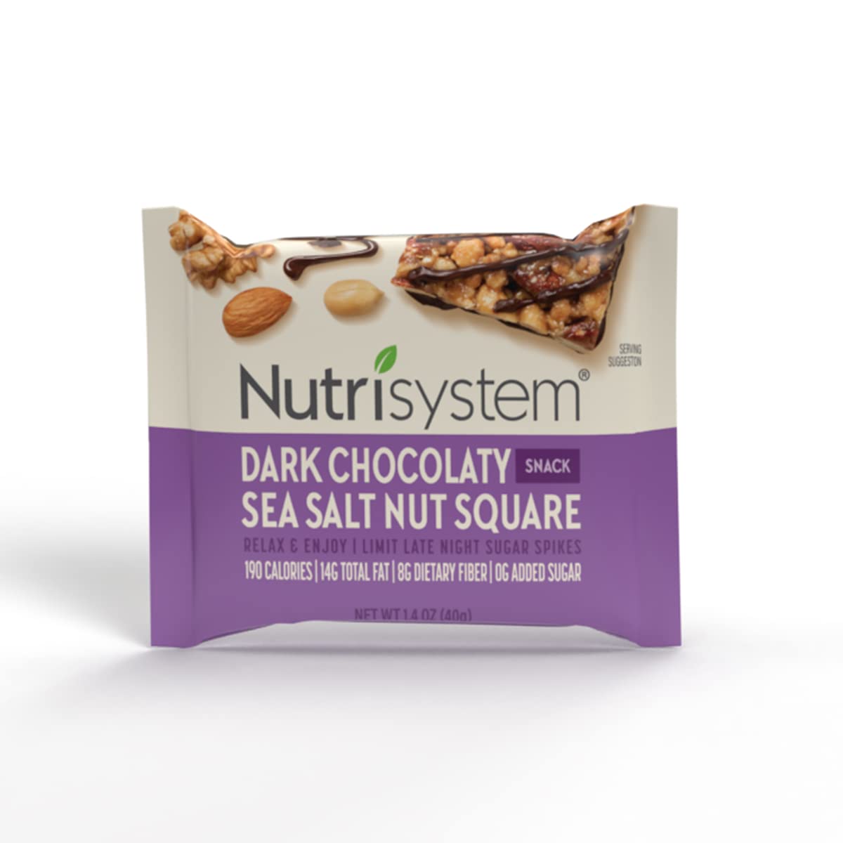 Nutrisystem Dark Chocolate & Sea Salt Nut Bar, 4 Bars