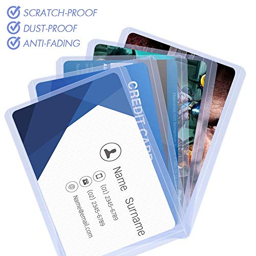200 Counts Trading Card Sleeves TopLoader Set, Top Loader Penny Sleeves fit for Trading Card, MTG, Yugioh, Pokemon Card (Include 100 Thick Sleeves & 100 Soft Sleeves)