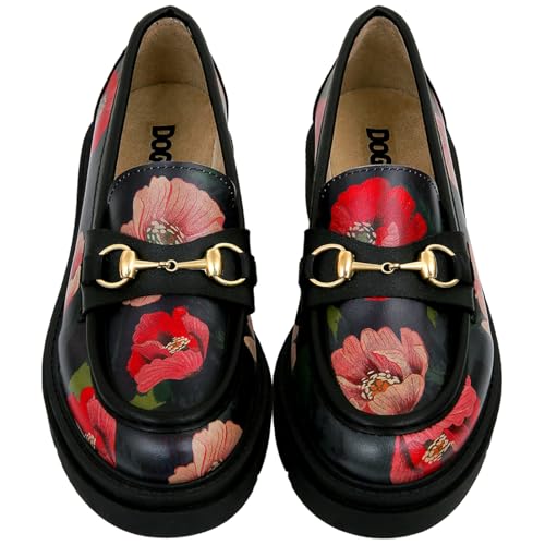 Image of DOGO Penny Loafers for Women - Handmade and Vegan Leather Platform Loafers for Women