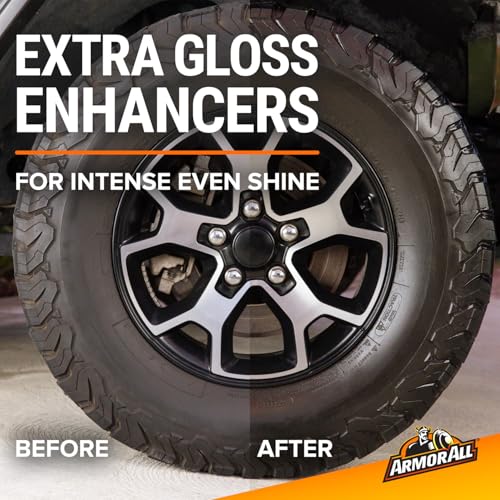 Image of Armor All Tire Shine, One-Step Tire Shine Spray for Precise, Even Shine and Minimal Overspray, 2 Count