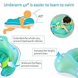 Inflatable Baby Swimming Float 3-6-12 Months Newborn Baby Float, Infant Baby Pool Float Baby Inflatable Seat Swimming Float Ring for Baby Boy Girl 0-6-12-18-36 Months Toddlers (Blue, S (3-12 Months)) - Image 4