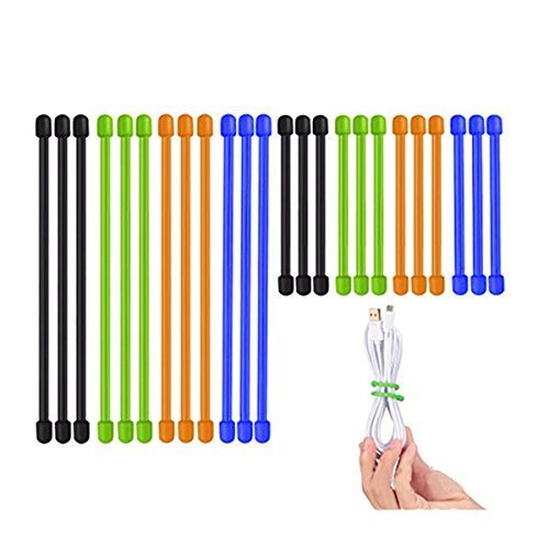 Naisidier 50Pcs Fastening Cable Ties, Cord Management Cable Organizer, Reusable Hook Cable Straps (Black)