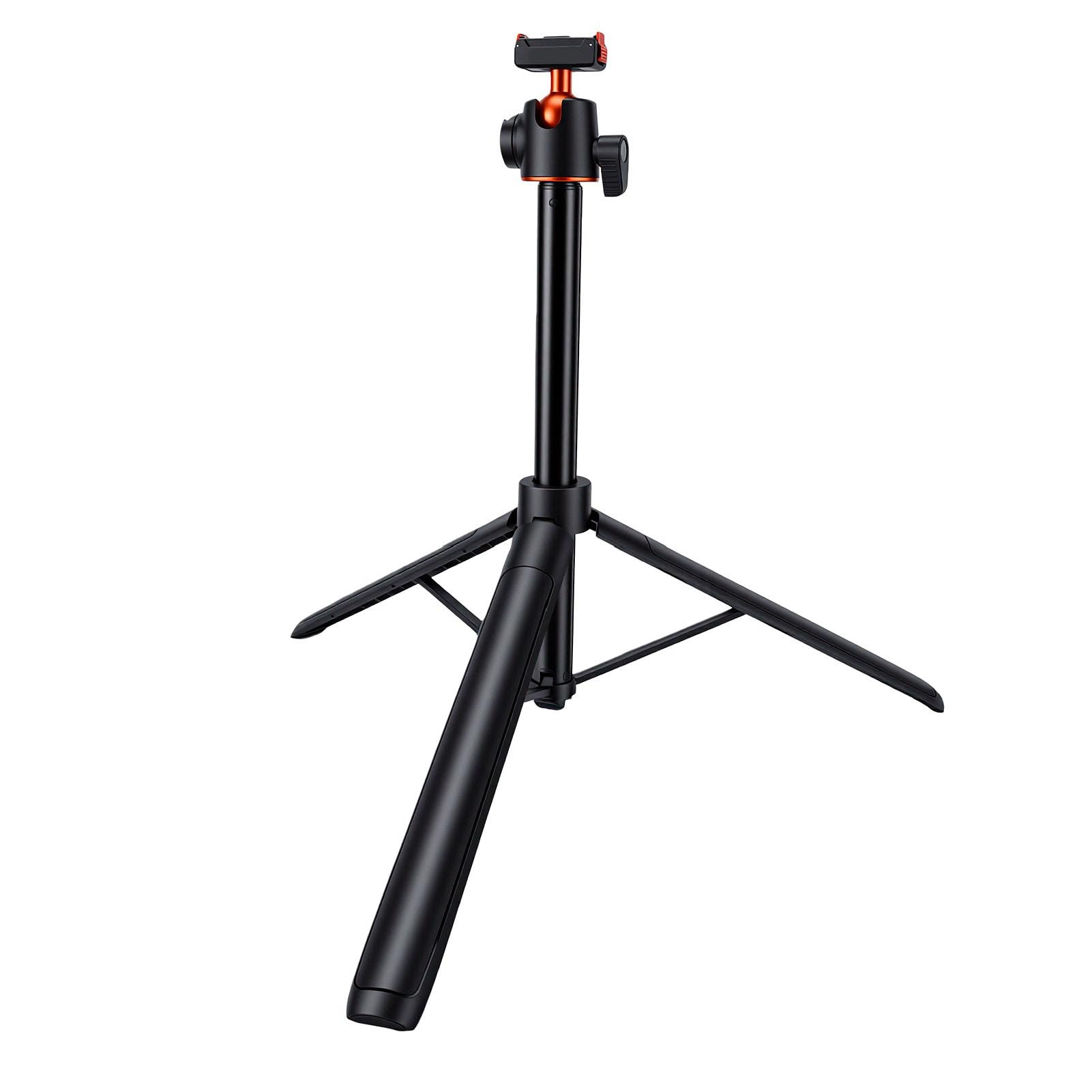 Karlak Asta Selfie Treppiede Regolabile da 140 Cm per Action Cam Regolazione Magnetica Portatile Dell'altezza Adatta per la Fotografia di Viaggio All'aperto