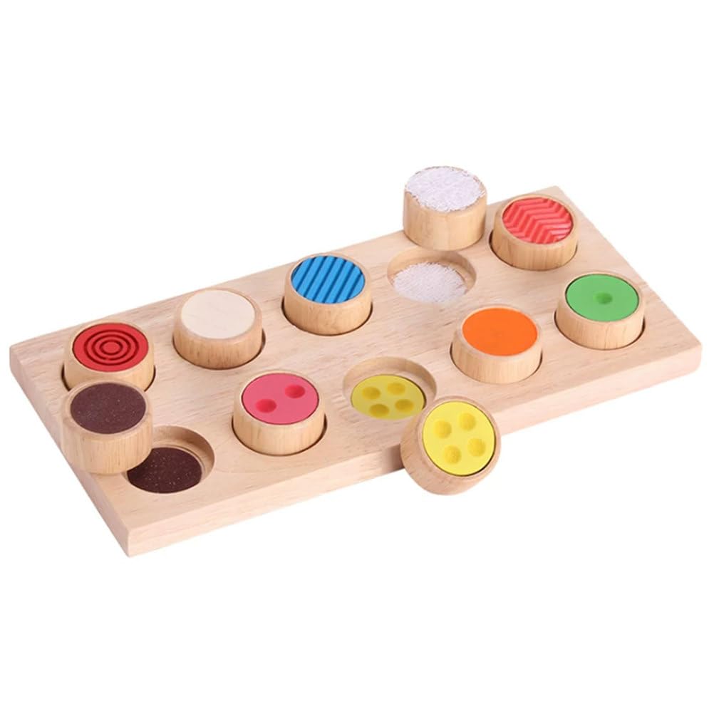 Ausili Didattici Montessori Pannello Tattile Scatola Colorata Confezione Gioco Tattile Formazione Giocattoli Educativi per la Prima Infanzia Sviluppo Cognitivo