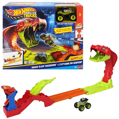 Monster Trucks Playset 'Attaque du Serpent Bone Shaker 1:64 - vue 3