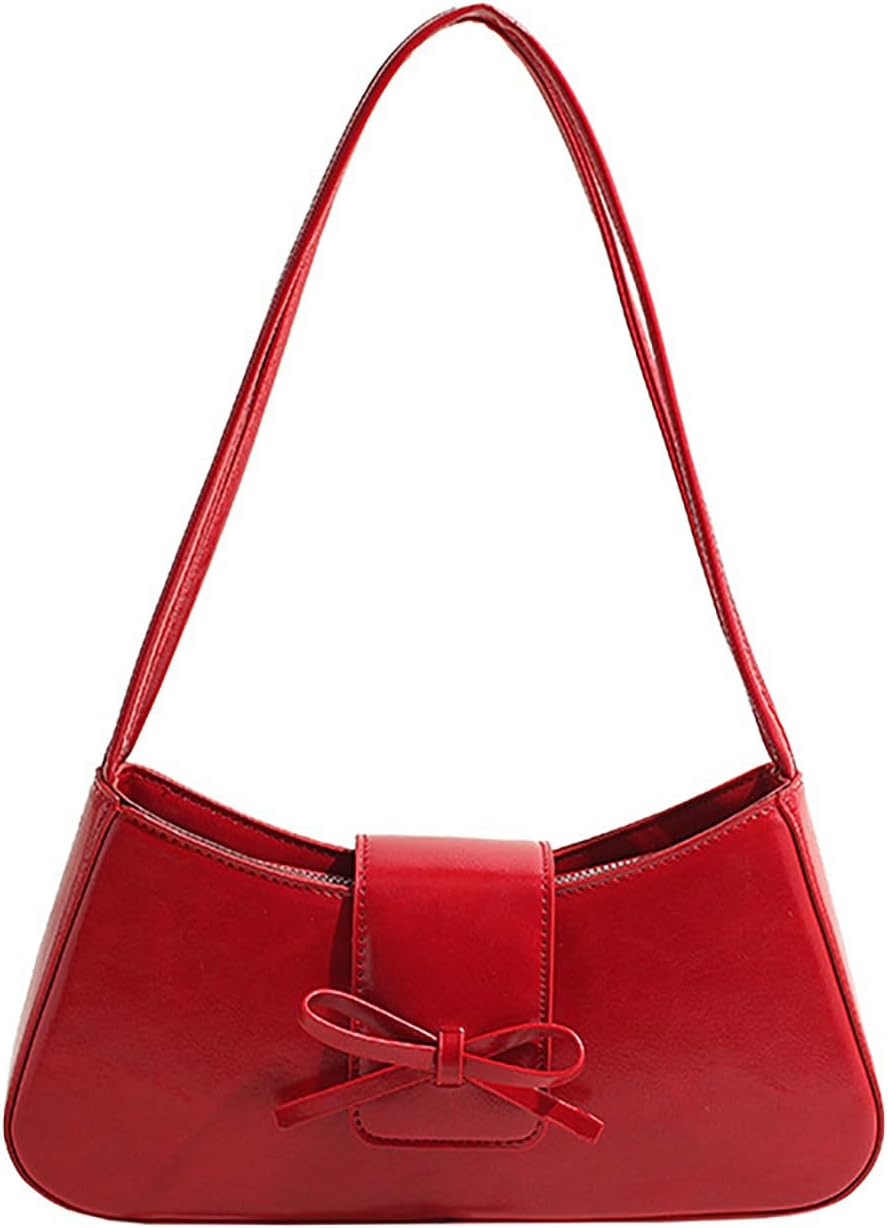 Shoulder Bags for Women,Coquette Bow Purse Trendy Y2K Purse PU Leather Hobo Handbag...