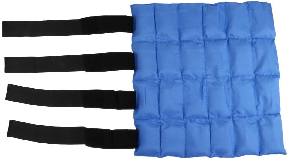 Adjustable Horse Ice Boots with 24 Ice Bags, Easy Leg Support & ion, Oxford Cloth Material, Fits Most Horses, Tendon-Friendly Design - Blue
