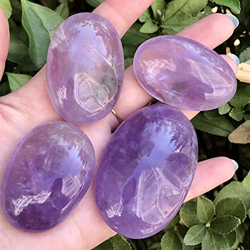 FFKL Amethyste Rough Stone 1pcs Dream Natural Amethyst Gemstone Crystal Stone for Le Chakra guérison du fengshi décor (Color : 60-70g) Cover