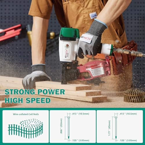 image for Kingou Mexican Style NVH45 Roofing Nailer Gun For Roofing Construction