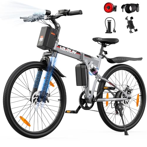 VARUN Bici Elettrica Pieghevole da 26'', Bicicletta Elettrica da 48V