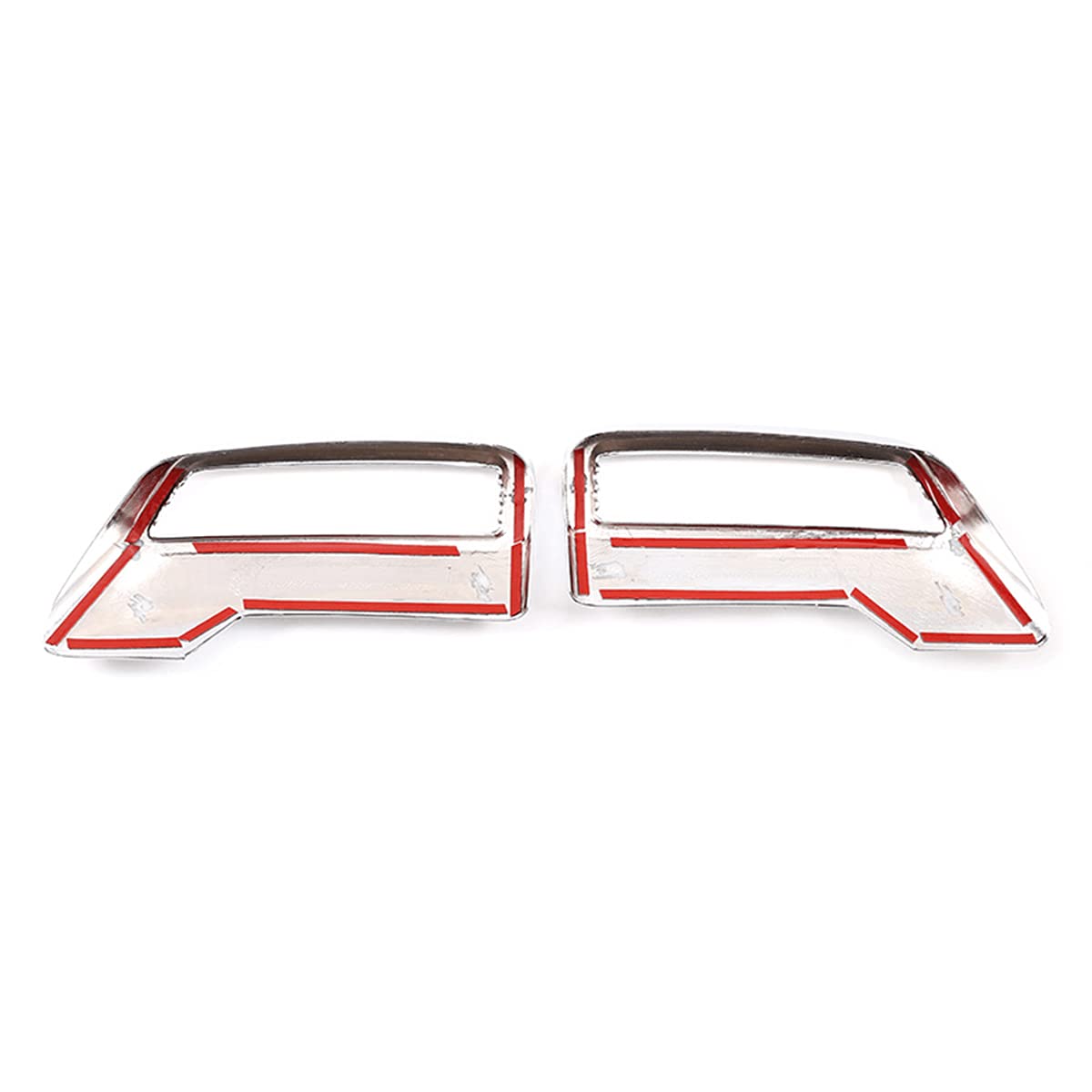 Cornice decorativa di copertura e finiture per terminale di scarico in ABS argentato, accessori auto per 3008 4008 5008 2017-2021