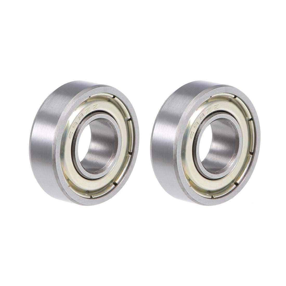 698ZZ Deep Groove Ball Bearing | 8x19x6 mm Double Shielded Bearings | High Speed, Low Noise, Durable Steel Bearing for Motor, Skateboard, 3D Printer, DIY Projects (Pack Of-5)-image-14