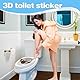 Eowppue Auffällige WC-Deckel-Aufkleber - Verschiedene Mülltonnen-Aufkleber und Aufkleber für Toiletten- und Spülkasten, Satz von 5 lebendigen Katzenmotiven in 3D