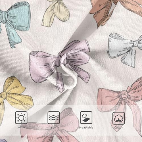 Wusikd Bows Ribbons Girls' Underwear Cotton Girls Briefs Soft Toddler Underwear 2T3