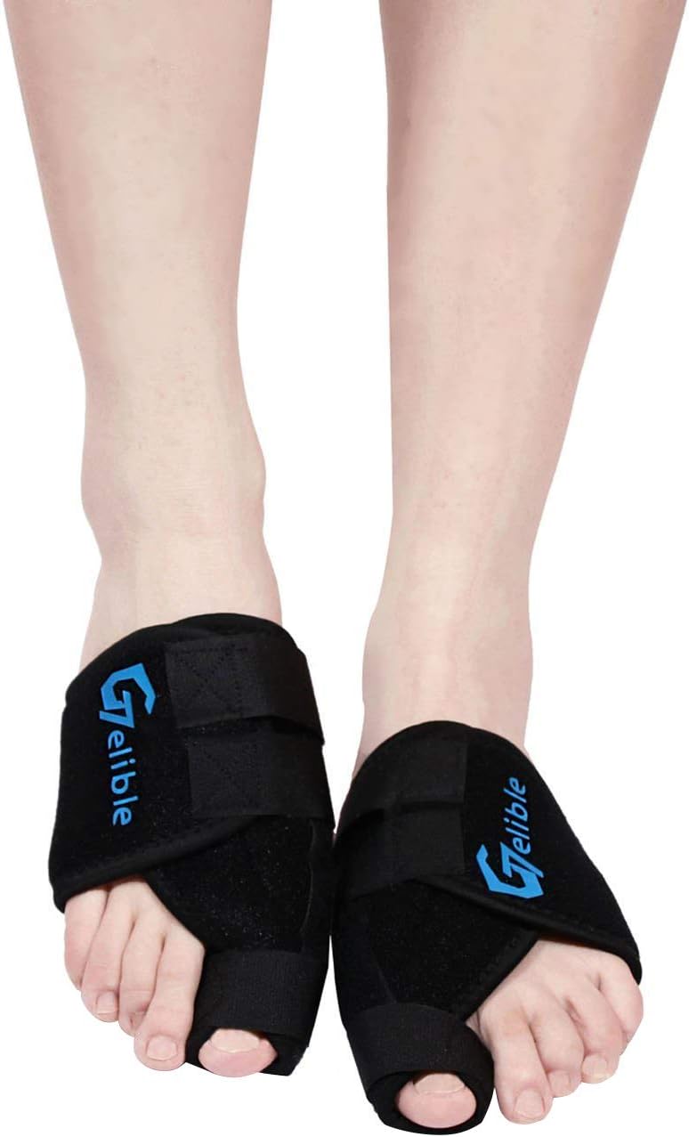 Bunion Toe Corrector,Gelible 1 Pair Toe Straightener Splints for Hallux Valgus, Overlapping Toe, Turf Toe, Bunion Pain Aid Surgery