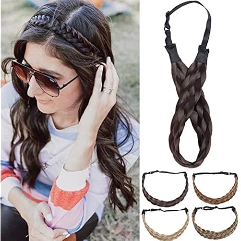 Diadema Trenzada Pelo Sintético Trenzas Gruesas Cover