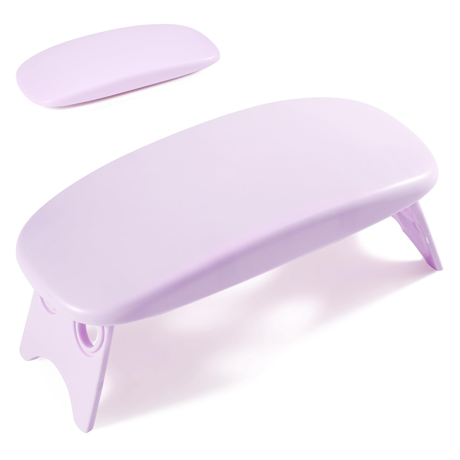Huakaile Arm Rest for Nails Tech Purple Foldable Manicure Hand Rest Stand Holder