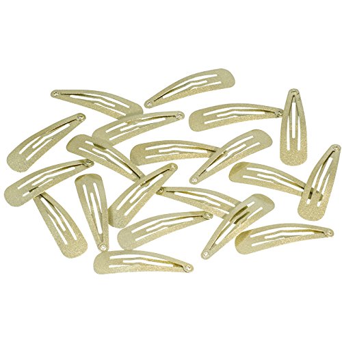 20 Hair Clips Hair Clips Hair Gold Shimmer 4,9 cm in White Box of Love, Gold Shimmer (20 Pieces), 1 count (Pack of 20) - Image 2