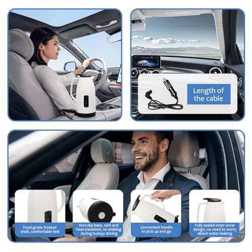 Hervidor eléctrico portátil para auto 12V/24V miniatura 6