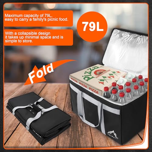 Himal Outdoors BTUS-PIZZABAG-FH Insulated Food Delivery Bag Xxxl-23Wx15Hx14D Inches Premium Insulated Grocery Bag thumb #2