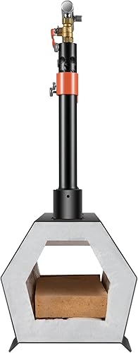 Miniatura 11 de VEVOR Forja de propano portátil, herramienta de doble quemador y fabricación de cuchillos, Forjas de herrería de gran capacidad, Mini herrería de
