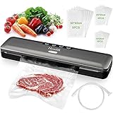 Vacuum Sealer Machine, Herrfilk Portable Automatic Food Sealer for Kitchen, Dry & Wet Food Sealers...