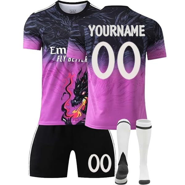 Generico Maglia da Calcio Personalizzato con Nome Numero Stampato...