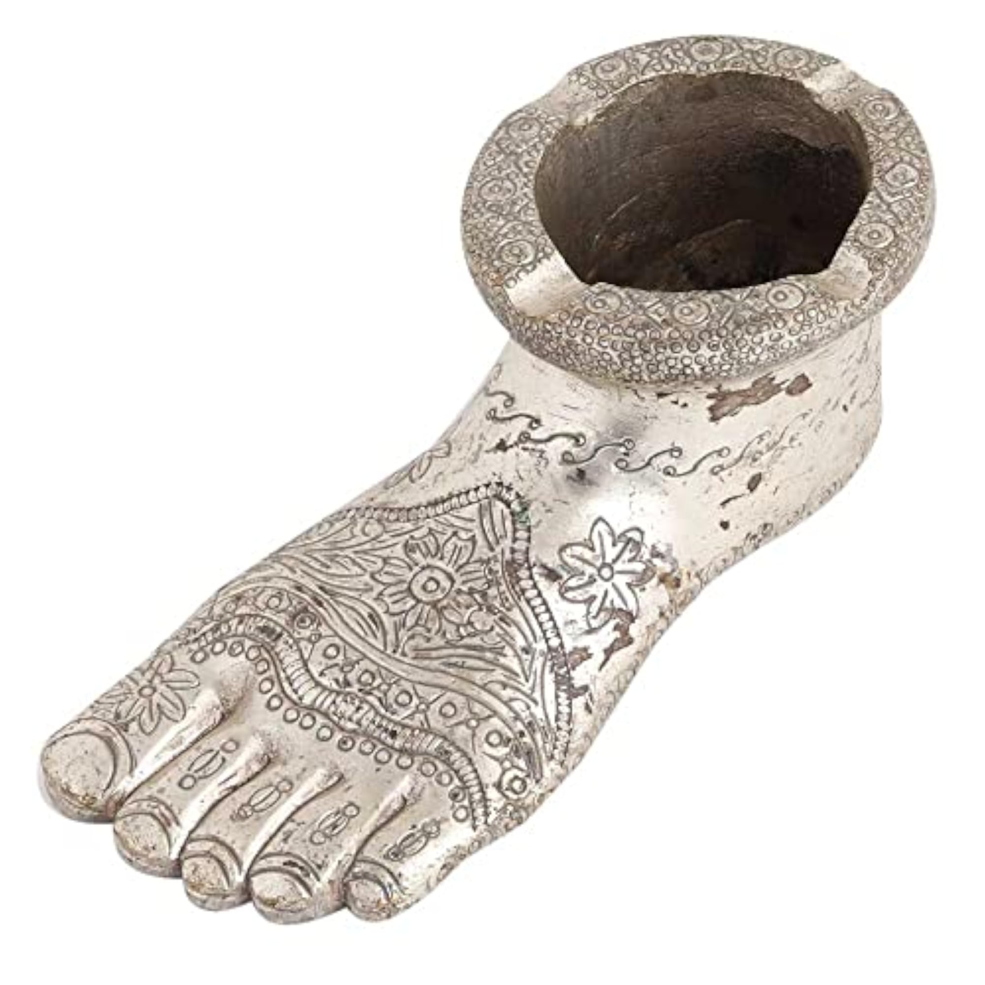 Handmade Ashtray Nickel Plated Like Shoes Statement Pieces Decor
