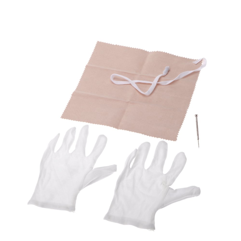 Andoer® Clarinette en bakélite plaqué nickel, 17 clés en Si♭, soprano - Livrée avec chiffon de nettoyage pour graisse à liège, gants, 10 anches, tournevis