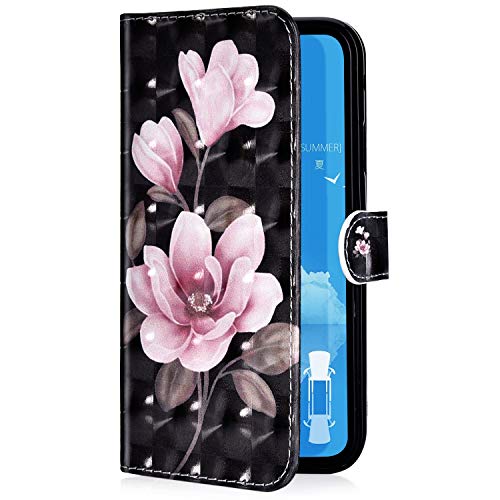 Case in Pelle PU di Lusso Portafoglio Cover per Huawei Honor 7A