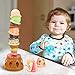 BigOtters Ice Cream Game, Sweet Treats Ice Cream Tower Balancing Game, Pretend Play Food for Kids Birthday Gift