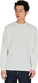 Hanes Tシャツ 長袖綿100% 丸胴仕様 タグレス仕様 1P T-SHIRTS SHIRO クルーネックロングスリーブTシャツ アンダーウェア HM4-A201-010-XXLメンズ