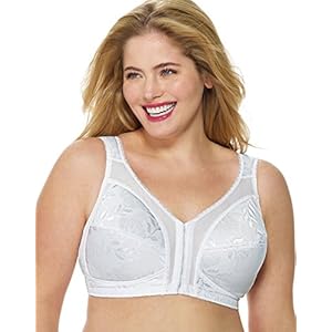 Playtex-Womens-18-Hour-Front-Close-Wirefree-Bra-w-Flex-Back-US4695 Playtex Women's 18 Hour Supportive Flexible Back Front Close Wireless Bra US4695