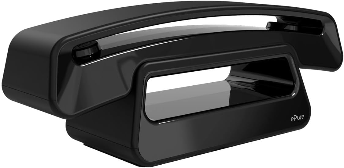 ePure Handset - Additional Handset For Fixed Wireless Phone DECT ePure Premium & ePure Iconic - Timeless Design - Easy Installation - Only connects via base - Black