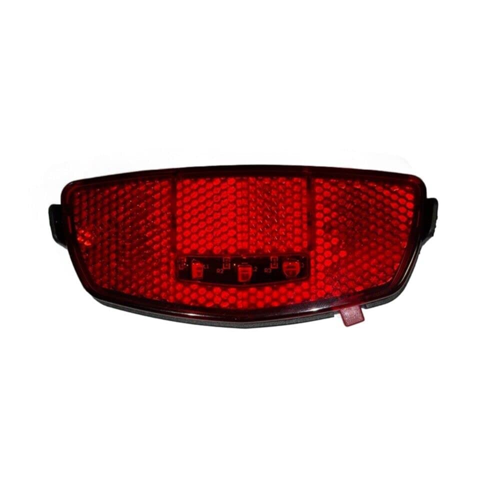 MADICKS Fanalino Luce Posteriore Bici LED Universale Bicicletta- Citybike - Olanda Fanale Riflettente Impermeabile - Avvertimento di Sicurezza - Attacco al Portapacchi