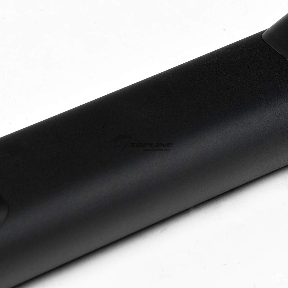 Matte Black 5" Oval Side Step Nerf Bars - Compatible with 2004-2008 Ford F150 Super Extended Cab Models with 2 Full Size Front Doors and 2 Half Size Rear Doors