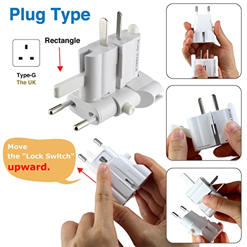 image for ROAD WARRIOR Worldwide Travel Plug Adapter European/UK/Australia/USA/I