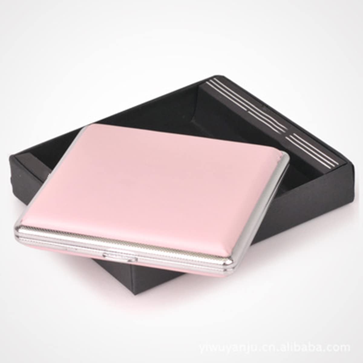 Etui na papierosy Metalowe pudełko na papierosy z zamknięciem magnetycznym Pudełka na papierosy wykonane ze stopu aluminium do pudełka na papierosy， damskie，