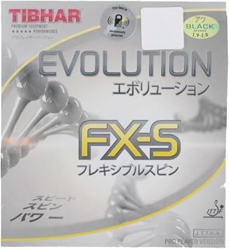 Tibhar Evolution Fx Table Tennis Rubber 1,9-2,0 Mm Black
