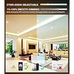 [4 Pack] CLOUDY BAY 4inch Smart Wifi LED Recessed Lights,RGBCW Color Changing Recessed Lighting,Compatible with Alexa and Google Home Assistant,No Hub Required,10W 2700K-6500K,CRI90+ WET Location - Image 4