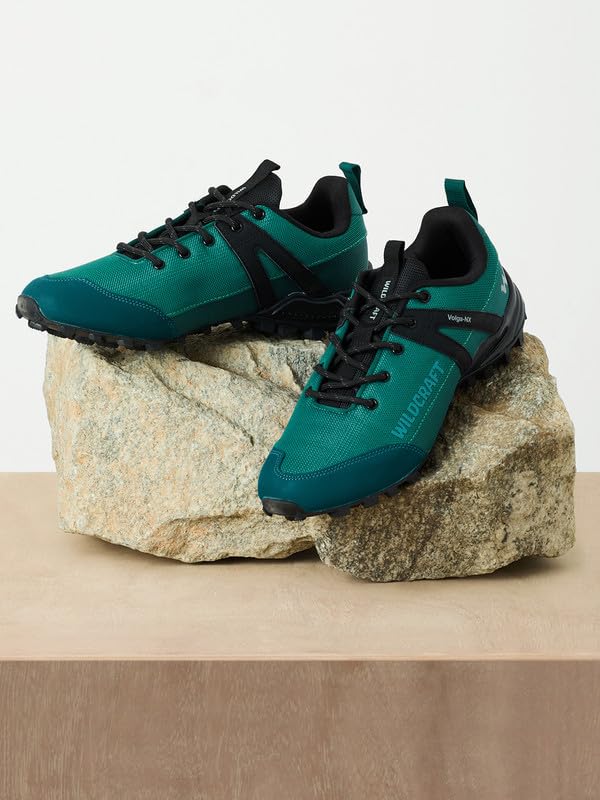 Image of Wildcraft Stylish Men Volga NX Low Ankle Outdoor Shoes- Denim Black