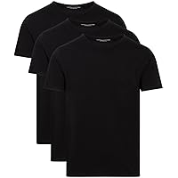 Tommy Hilfiger Uomo T-Shirt Maniche Corte Confezione da 3 Stretch Scollo Rotondo