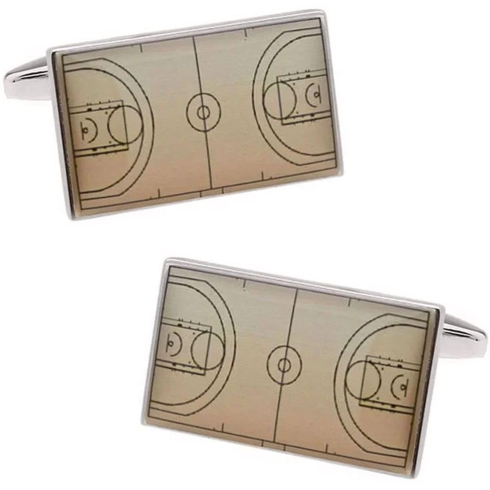 Basketball Court Cufflinks