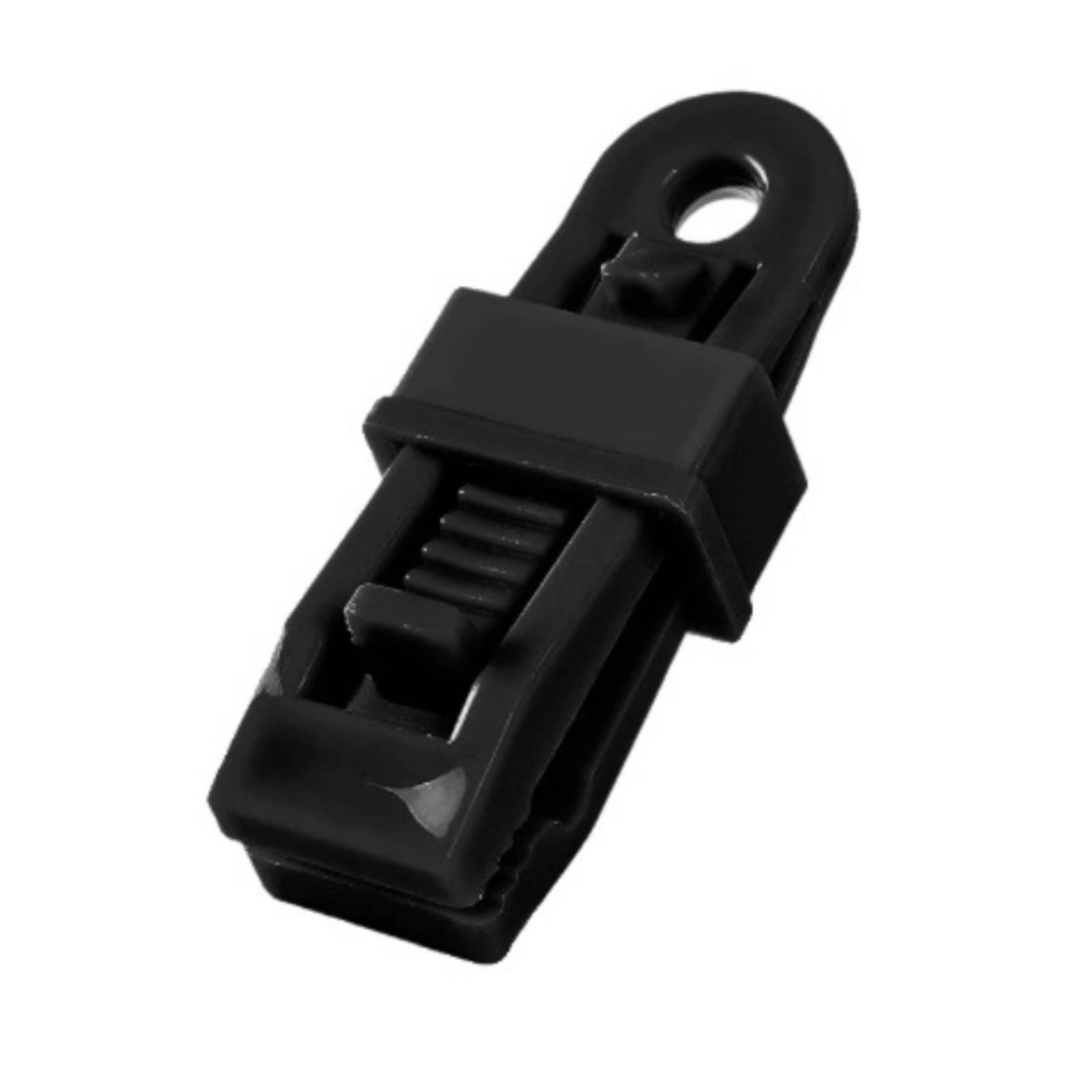 Multiuse Tent Tarp Clip Quick Install Tarp Clamp Strong Grip Wind Rope Buckle Heavy Duty for Campers, Camping, Tent Clip - Blk - a-image-48